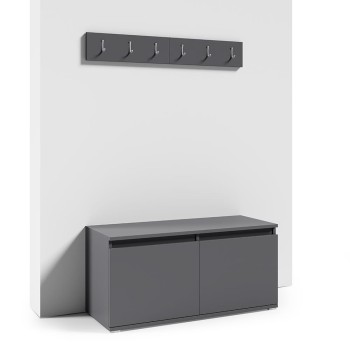 Schuhschrank 100 cm, graphit