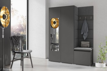 Garderobe HARRY aus Trinity 16 Stoff, graphit