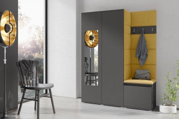 Garderobe HARRY aus Trinity 18 Stoff, graphit
