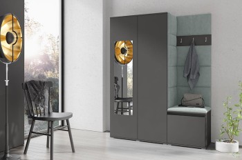 Garderobe HARRY aus Trinity 21 Stoff, graphit