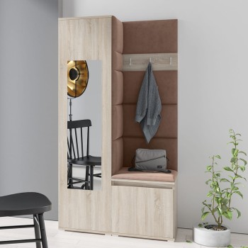 IGA-Garderobe aus Trinity 7-Stoff, Sonoma-Eiche