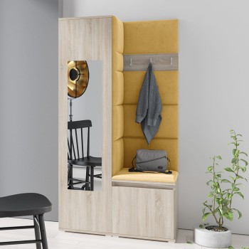 IGA-Garderobe in Stoff Trinity 18, Eiche Sonoma