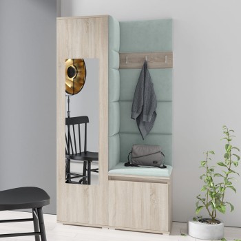 IGA-Garderobe aus Trinity 21-Stoff, Sonoma-Eiche
