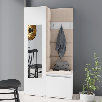 IGA-Garderobe aus Trinity 2-Stoff, weiß