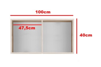 Hängeschrank 100 cm graphit