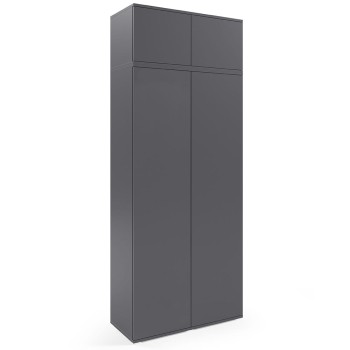 Garderobe 90 cm mit Auszug, ohne Spiegel, graphit