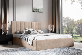 Monti Bett 180x200 Trinity 04 Plüsch gerade genäht