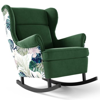 ASPEN Schaukelstuhl in Blatt dunkelgrün