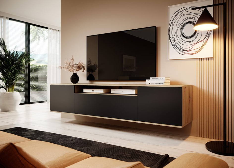 Komoda rtv front czarny korpus artisan_2.jpg