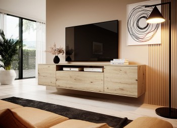 Masimo RTV Schrank 200 cm loft TV Tisch Eiche artisan