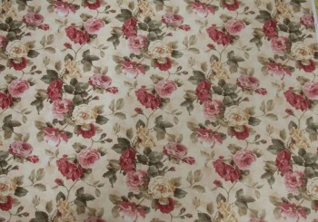 Sessel uszak Coral WM 82 Blumen traditionelle schwarze Beine