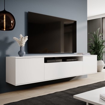 Masimo RTV Kommode 200 cm weiß hängend matt TV-Schrank