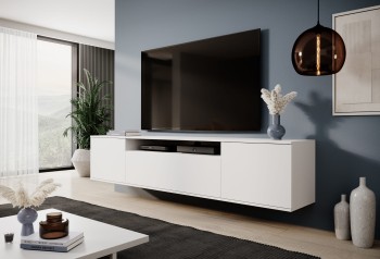 Masimo RTV Kommode 200 cm weiß hängend matt TV-Schrank