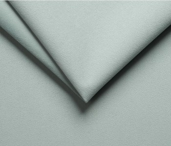 Kleiderschrank mit Spiegel CLEO artisan schwarz mit Paneelen aus Stoff Trinity 21 mint