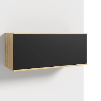 Hängeschrank 100 cm Artisan Eiche/schwarz
