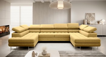 Colin U gestepptes Wohnzimmer Ecksofa Primo 48