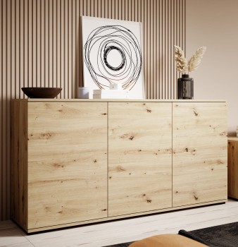 Masimo 150 cm artisan 3-türige Kommode niedrige Beine