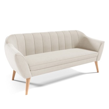 FENDI III Velourssofa mit Velutto 01-Naht