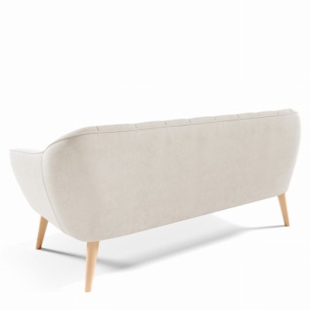 FENDI III Velourssofa mit Velutto 01-Naht