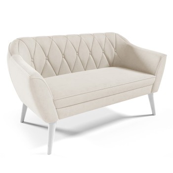 Sofa WENECJA II mit skandinavischer Steppung Velutto 01