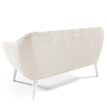 Sofa WENECJA II mit skandinavischer Steppung Velutto 01