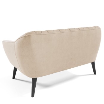 WENECJA II Samt-Sofa mit Velutto 02-Steppung