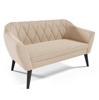 WENECJA II Samt-Sofa mit Velutto 02-Steppung