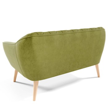 Skandinavisches Sofa WENECJA II gesteppt Velutto 09