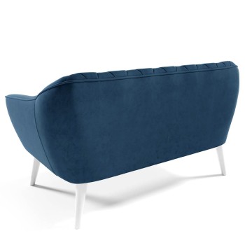 Sofa WENECJA II Samt gesteppt mit Knöpfen Velutto 11