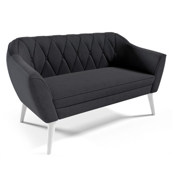 WENECJA II Sofa im skandinavischen Stil in Graphit Velutto 19