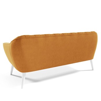 WENECJA III Samt-Sofa im skandinavischen Stil Velutto 08