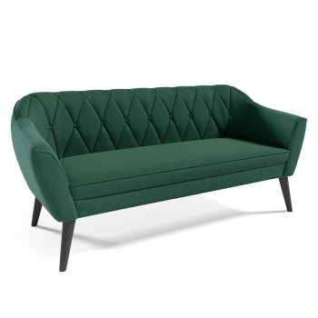 Sofa WENECJA III Velours flaschengrün Velutto 10