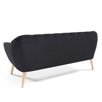 Steppsofa mit Knöpfen WENECJA III Dreisitzer Velutto 20