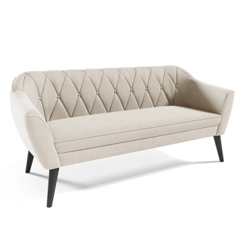 WENECJA III Dreisitziges Steppsofa Velutto 01