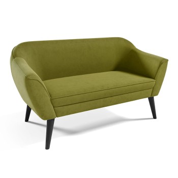 Sofa KOKO II aus olivfarbenem Samt Velutto 09