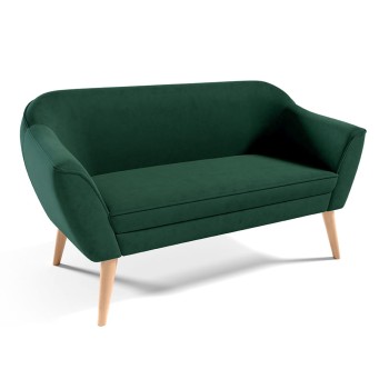 KOKO II Sofa in Velours flaschengrün Velutto 10