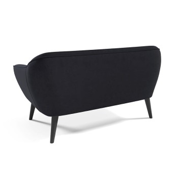 KOKO II Samt-Sofa in schwarz Velutto 20