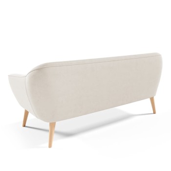 KOKO III Dreisitziges Sofa beige Velutto 01