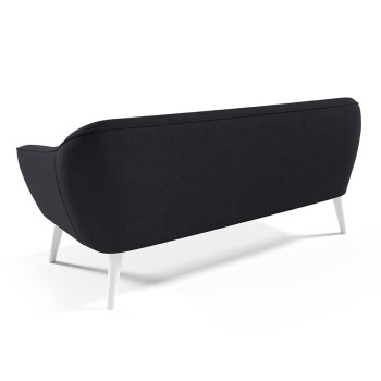 KOKO III Dreisitzer-Sofa Samt schwarz Velutto 20