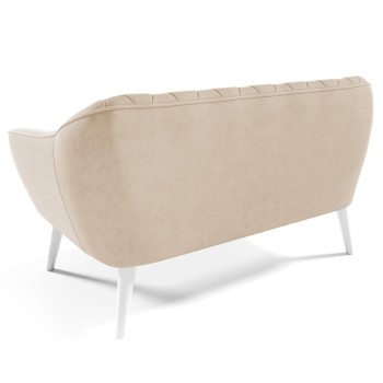 Sofa RUBY II abgesteppt beige Velutto 02