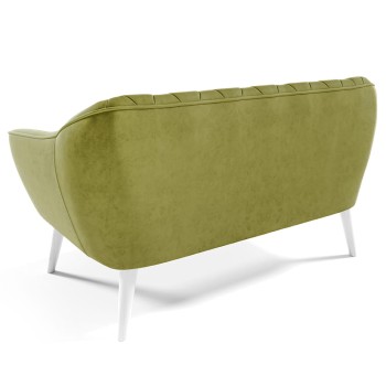 Sofa RUBY II aus olivfarbenem Samt Velutto 09