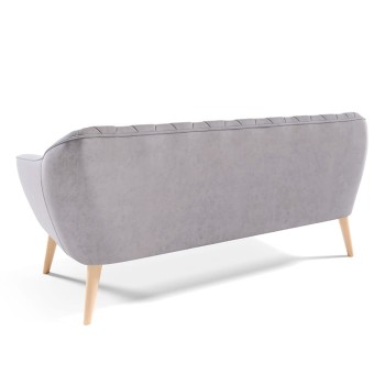 Velourssofa RUBY III mit Velutto-Naht 15