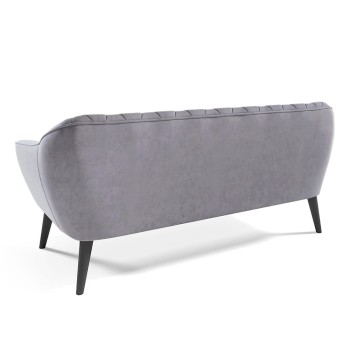 Velourssofa RUBY III mit Velutto-Naht 18