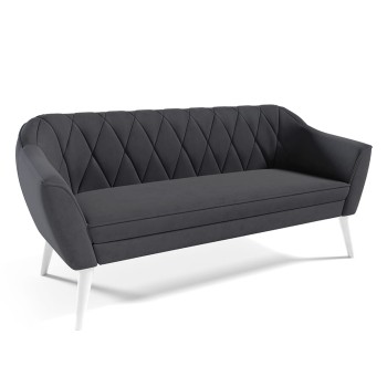 Sofa RUBY III Samt mit Steppung Velutto 19