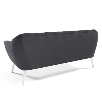 Sofa RUBY III Samt mit Steppung Velutto 19