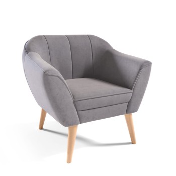 FENDI Sessel mit vertikalen Nähten Velutto 15