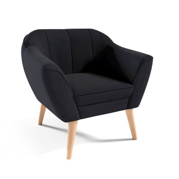 FENDI Sessel aus schwarzem Velutto 20