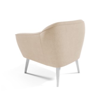 KOKO Sessel im skandinavischen Stil, beige, Velutto 02