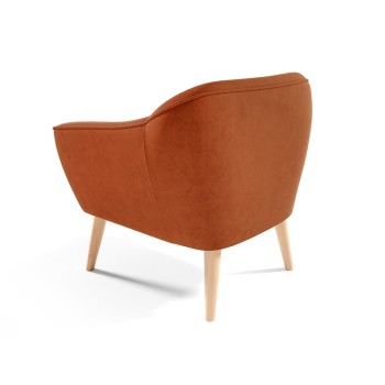 KOKO Skandinavischer Samt-Sessel Velutto 33