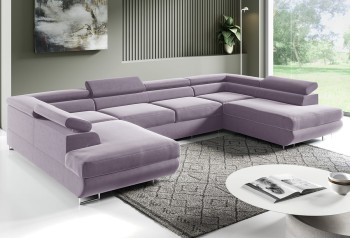 PORTO U Schlafsofa, umwandelbar, Schlaffunktion, Monolith 62